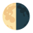 Last Quarter Moon u1f317 Icon 48 x 48