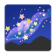 Milky Way u1f30c Icon 64 x 64