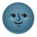 New Moon Face u1f31a Icon 128 x 128