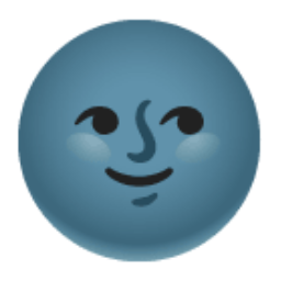 New Moon Face u1f31a Icon 256 x 256
