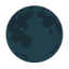 New Moon u1f311 Icon 64 x 64