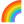 Rainbow u1f308 Icon 24 x 24