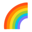 Rainbow u1f308 Icon 64 x 64