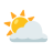 Sun Behind Cloud u26c5 Icon 48 x 48