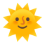 Sun With Face u1f31e Icon 64 x 64