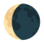 Waning Crescent Moon u1f318 Icon 64 x 64