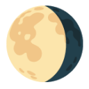 Waning Gibbous Moon u1f316 Icon 128 x 128