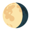 Waning Gibbous Moon u1f316 Icon 64 x 64