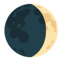 Waxing Crescent Moon u1f312 Icon 128 x 128