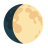 Waxing Gibbous Moon u1f314 Icon 48 x 48