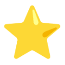 White Medium Star u2b50 Icon 128 x 128