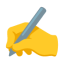 Writing Hand u270d Icon 64 x 64