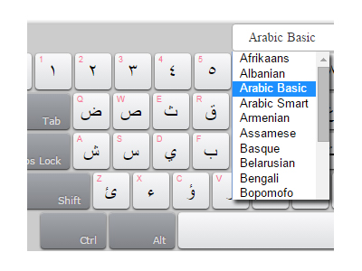 لوحة مفاتيح لكل اللغات