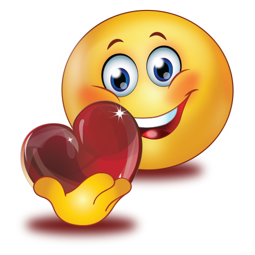 Holding Red Glossy Heart Emoji