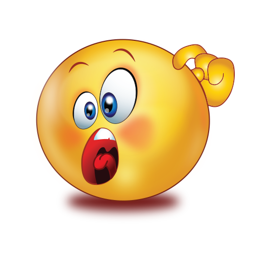 Confused Big Mouth Emoji