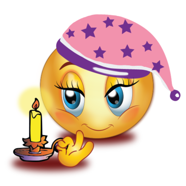 good nigh girl with candle