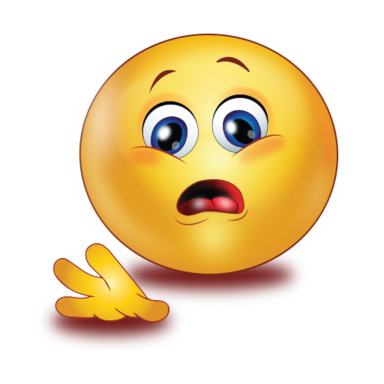 scared open hand saying no