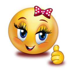 cheer happy girl thumb up stickers