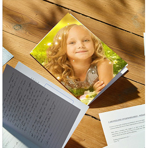 A Picture On A Background Containing A Notebook And A Small Book On ...