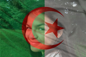 Algeria Flag Overlay photo effect