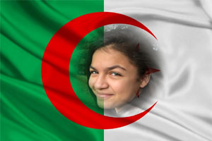 Algerian_flag photo effect