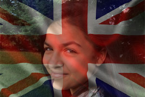 England Flag Overlay photo effect
