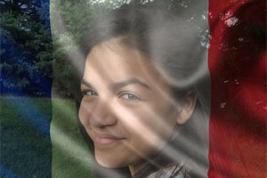 France_flag_overlay photo effect