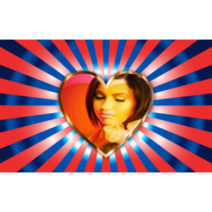 Image Of The Heart Of Your Lover On The Beam photo effect