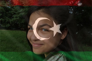 Libya Flag Overlay photo effect