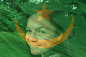 Mauritania_flag_overlay photo effect