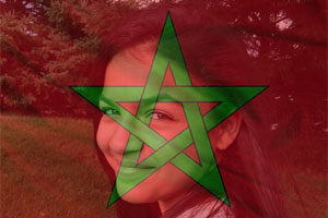 Morocco Flag Overlay photo effect