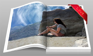 Open Magazine photo effect