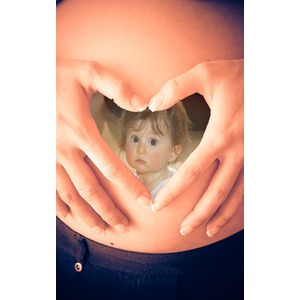 Picture Of Your Child On Pregnant Belly photo effect