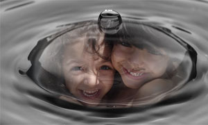 Splash photo effect