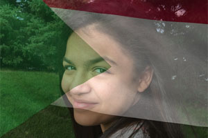Sudan Flag Overlay photo effect