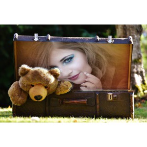 Teddy Bear Bag photo effect