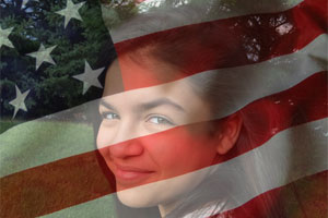 Usa Flag Overlay photo effect