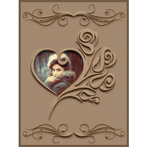 Your Picture On The Heart Of The Wood 888 photo effect