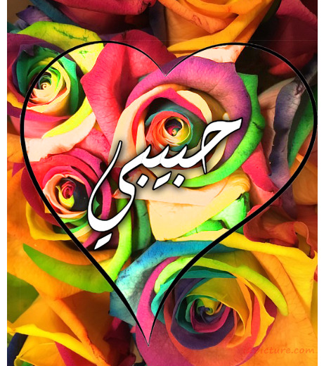 Your Lover's Name On The Heart Of Colorful Flowers Postcard