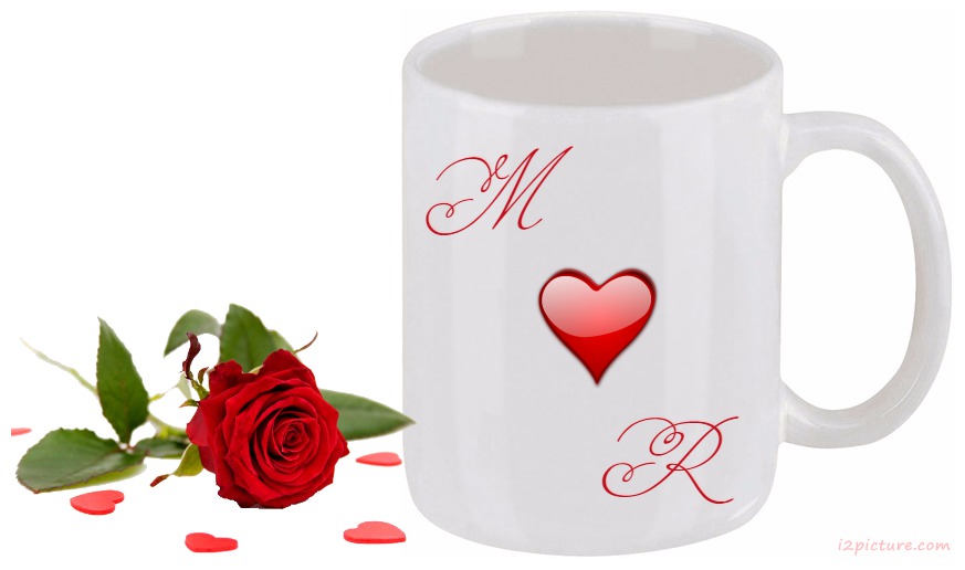 White Mug With Flower Postcard