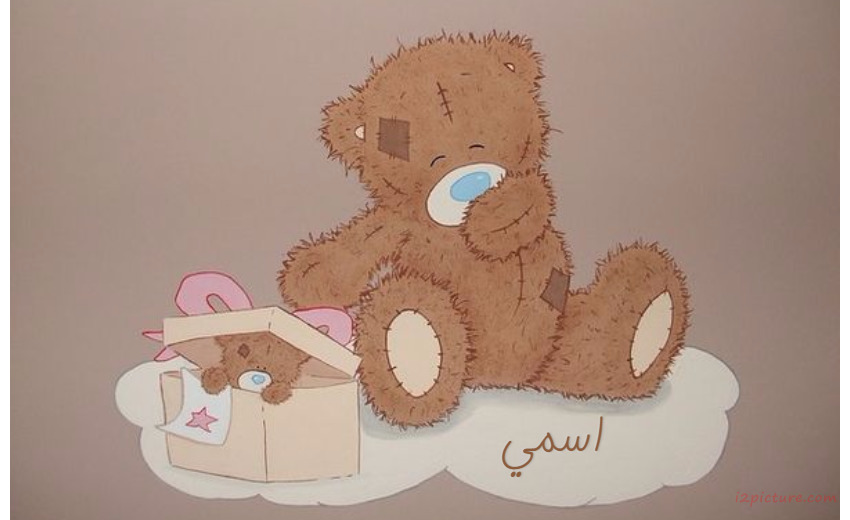 Bear With Gift Box Postcard