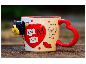 Your name and your lover on the cup