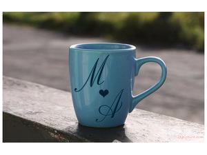 Your lover's name on the cup Blue