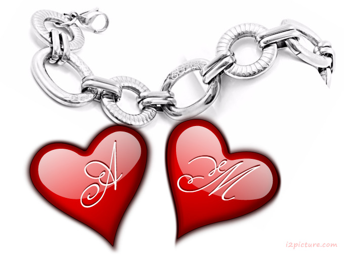 Write Name On Bracelet With Hearts Postcard