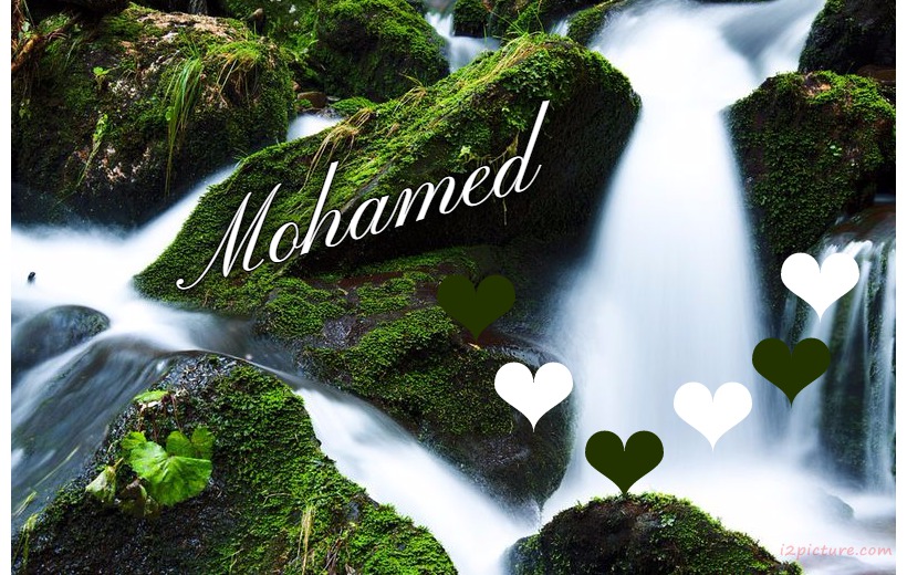 Your Name And Your Lover On A Waterfall Postcard