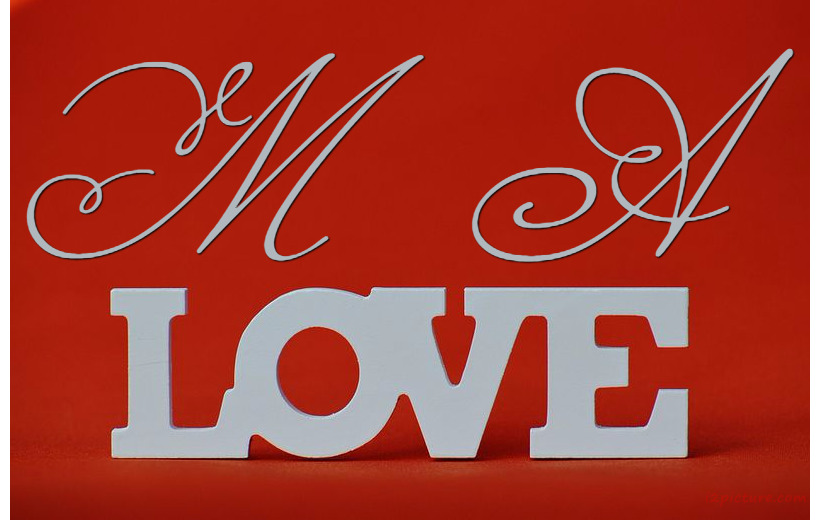 Your Lover's Name On The Word Love Big Postcard