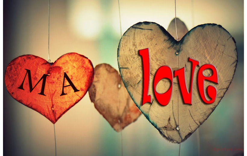 Type Your Lover's Name Next To The Hearts And The Word Love Hanging Postcard