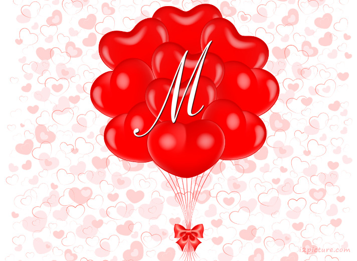 Your Name And Your Lover On A Heart Shaped Balloon Postcard