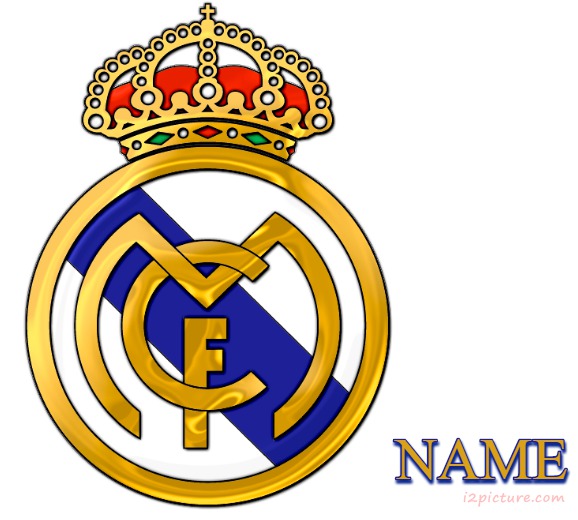 Write Your Name On Real Madrid Logo Postcard