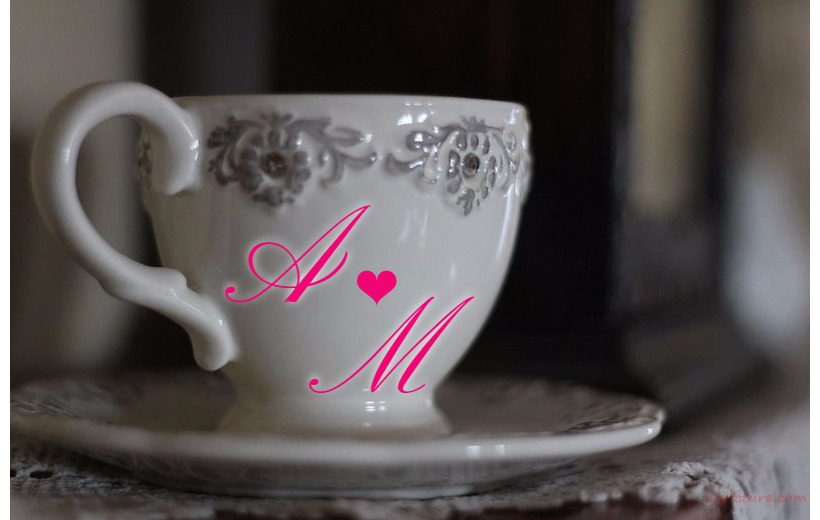 Your Lover's Name On The Silver Ceramic Cup Postcard